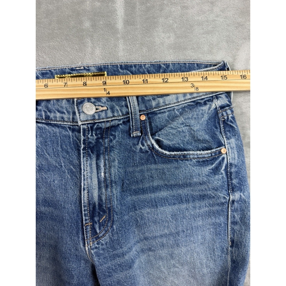 Mother Superior The Bookie Flood Jeans Women's Size 26 Distressed Flare Made USA - Picture 11 of 14